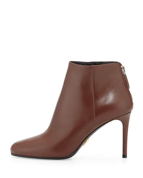 prada bootie heels|prada 55 leather ankle boots.